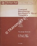 Passenger Services - Liverpool, Manchester, Southport & Wirral Timetable with services to Chester, Crewe, Leeds, London, Preston, 6 March 1967 to 5 May 1968 by British Rail London Midland Region